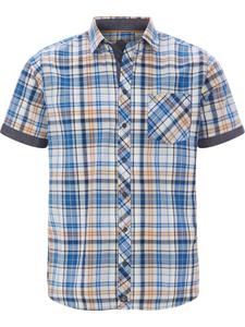 Рубашка на пуговицах Jan Vanderstorm Wikthor, синий