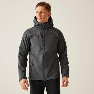 REGATTA Мужская походная куртка - куртка Repeller Softshell, темно-серая