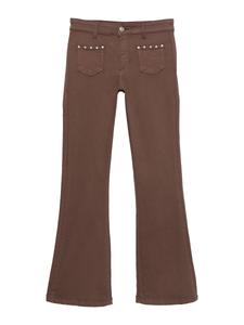 Расклешенные джинсы Pull&Bear, коричневый