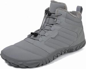 Водонепроницаемые зимние босоногоходные ботинки для пеших прогулок, походные ботинки для женщин и мужчин, для трейлраннинга, здоровые, противоскользящие Zlinib, 1698 Gray