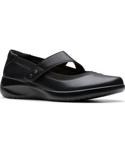 Женские балетки Kaetlyn Jane с круглым носком Clarks, Black Leather