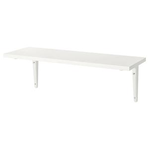 Полка настенная, белый/белый, 59x20 см, BURHULT / SIBBHULT IKEA