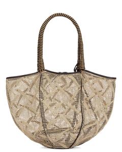 Сетчатая сумка Bottega Veneta, Beige, Fondant, Champagne, & Muse Brass