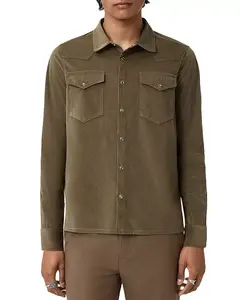 Рубашка Андреса с длинным рукавом John Varvatos, серый