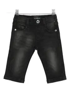 Джинсы с эффектом потертости John Richmond Junior, черный