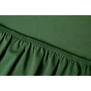 Простыня каёри «Сайко», натуральный хлопок Kayori, темно-зеленый
