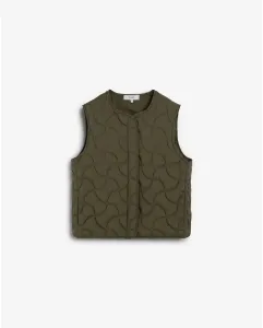 Женский стеганый жилет с волнистой строчкой Scalpers, хаки