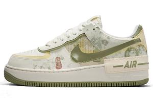 Кроссовки Nike Air Force 1 Skateboard Shoes Women's Low-Top White/Green