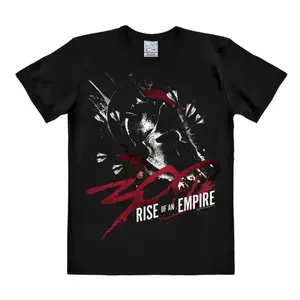 Футболка Logoshirt "300 - Rise Of An Empire" с крутым принтом спереди, черный