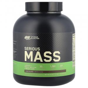 Optimum Nutrition, Serious Mass, гейнер, шоколад, 2,72 кг (6 фунтов)