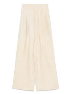 Брюки со складками Uma Wang, нейтральный