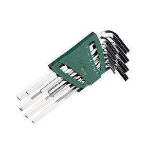 Набор удлинённых шестигранных ключей Shida, 10 предметов 2–10 мм 09110 SATA