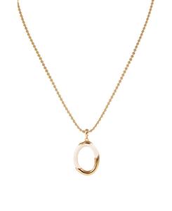 Кулон Временные волны на цепочке RETRO CHIC, White & gold