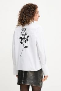 Хлопковая рубашка Patrizia Pepe, белый