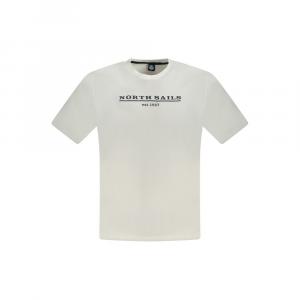 Белая хлопковая мужская футболка North Sails