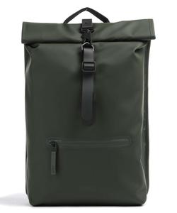 Рюкзак Rolltop полиуретан, полиэстер Rains, зеленый