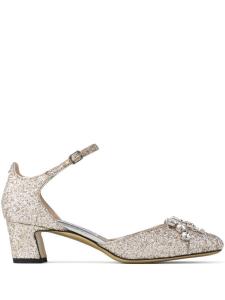 Туфли кожаные 45 мм Jimmy Choo, золотой