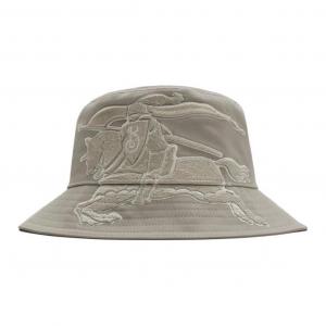 Burberry Вышитая ведро шляпа Рыцарь-наездник, Gray