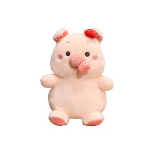 Плюшевая кукла с тянущейся веревкой, милое животное, высота 30 см MAOGEGE, Strawberry Pig