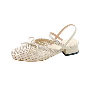 Туфли на высоком каблуке 4 см, женские WUJI, Ecru