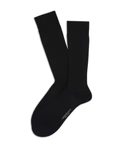 Носки до колена из хлопка пима Marcoliani, черный