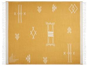 Одеяло Beliani JALKINI, 130x1x170 см цвет weiß/gelb