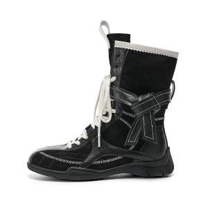 EBLAN Черно-хаки женские ботинки, цвет Khaki