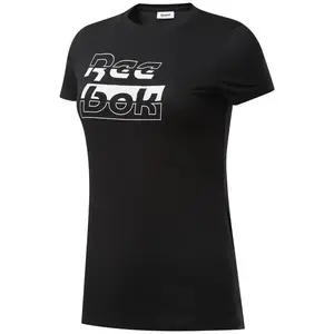 Reebok Футболка женская черная