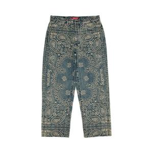 Джинсы Supreme Bandana Jacquard Baggy Jean, Blue