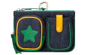 Джисовый поясная сумка для детей Морской синий GUCCI