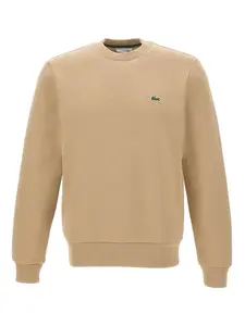 Толстовка с круглым вырезом и нашивкой-логотипом Lacoste, нейтральный