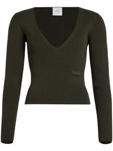 Patou ребристый свитер, зеленый