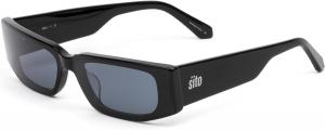 Солнцезащитные очки Sito Endless, женские солнцезащитные очки, квадратной и прямоугольной формы, линзы премиум-класса CR 39, оправа из растительного ацетата, Gloss Black/Universe Grey Blue