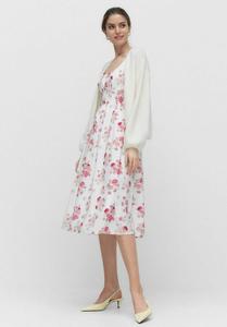 Повседневное платье NADINE FLORAL MID DRESS Dobber, кремовый