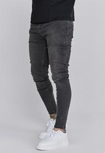 Джинсы узкого кроя DISTRESSED SKINNY JEANS SIKSILK, серый