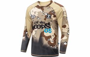 Футболка баскетбольная коллекция LiNing x Aape Rebel Collection мужская хаос коричневый принт по всей поверхности