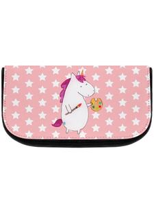 Косметичка Mr & Mrs Panda Einhorn Künstler ohne Spruch, цвет rot pastell