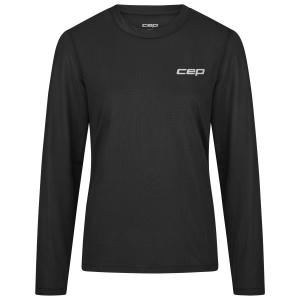 Женская беговая футболка l/s 5.0 - беговая футболка Cep, черный