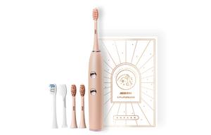 Электрическая зубная щетка с датчиком зарядка мягкая щетина автоматическая sonic, для взрослых парные s1pro JOKISS, персиковый