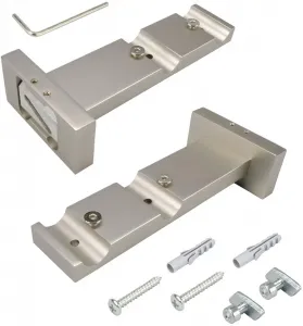 Опора Liedeco двойная, (1 шт.), для карнизов Ø 16 мм Ø 1,6 см, цвет chromfarben/matt