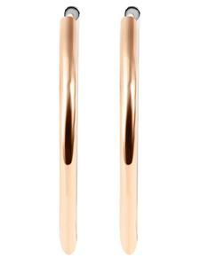 Adeliás Женские серьги - серьги-кольца из нержавеющей стали в золотом исполнении