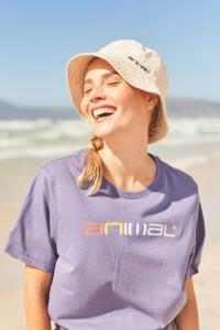 Кремовая женская шляпа-ведро в стиле инди из натурального хлопка Animal, бежевый