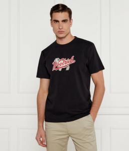 Футболка мужская Woolrich с надписью, черный