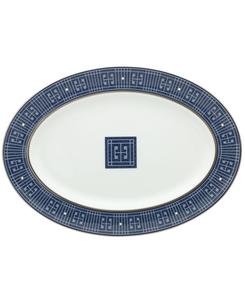 Noritake Овальное блюдо Infinity Blue, 14 дюймов