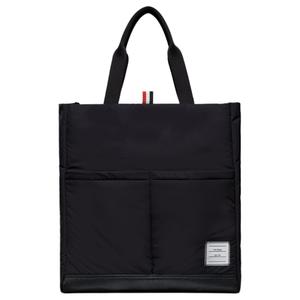 THOM BROWNE Полиэстеровая сумка-шоппер, хозяйственная сумка, унисекс черная