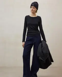 Женские прямые брюки с пуговицей и молнией Ecoalf, фиолетовый