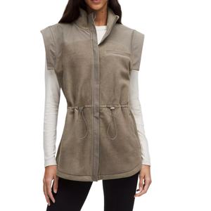 Lululemon Женская флисовая жилетка с затяжкой на талии, Nomad