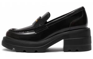 Маленькая чайка Джаз Блестящие Лоферы 6см Женские Staccato, Карамельный кофе