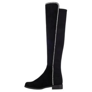 Stuart Weitzman /SW 5050 Сапоги выше колена из овчины, женские, черный