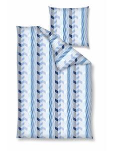 Traumschloss Постельное белье из перкаля - узор, синий на синем фоне